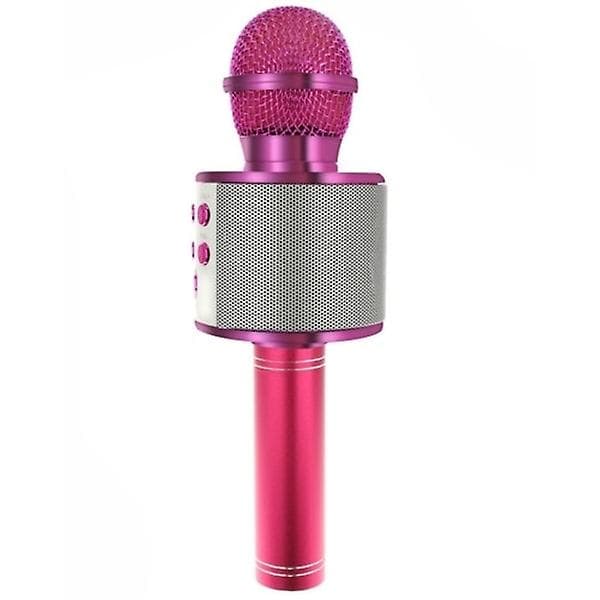 Karaoke-mikrofon med høyttaler / Karaoke med mikrofon - Bluetooth rosa
