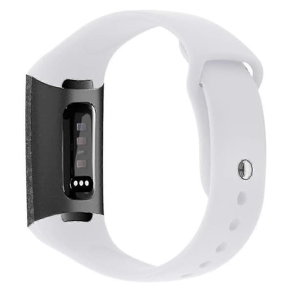 Silikonearmbånd Kompatibelt med Fitbit Charge 3 (Hvid)
