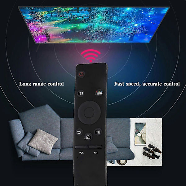 Udskiftningsfjernbetjening til LED 3D smart player sort