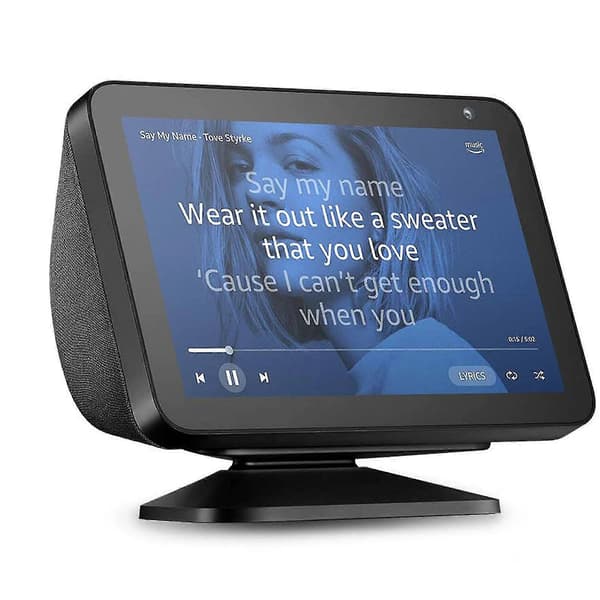 Magnetisk Metall Justerbar Upp Och Ner Hemmabashållare För Amazon Echo Show 8