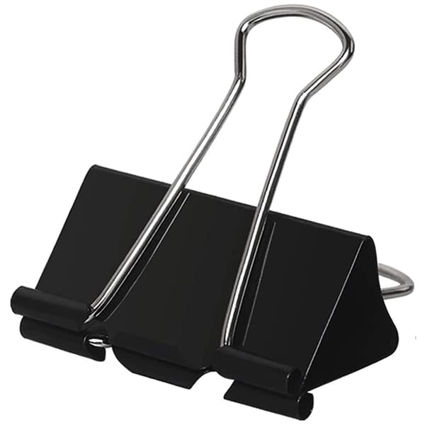 48 stk. 51 mm store papirclips (sorte)