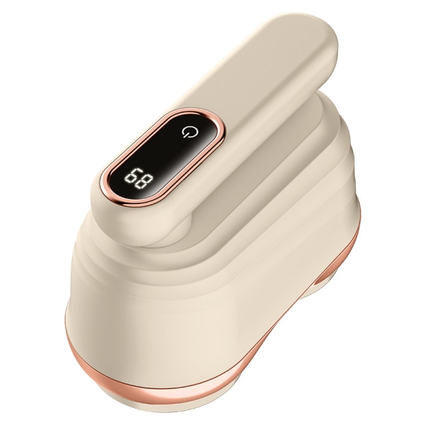 Dobbelt Hoved Elektrisk Fnugfjerner, Foldbar Fnugfjerner med LED-display og Dobbelt Hoved med 12 Blade, USB-C Genopladelig, 2 Udskiftningsblade