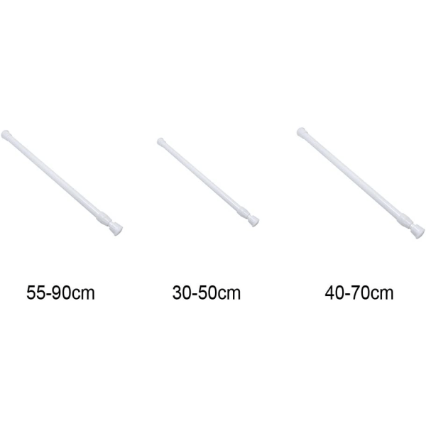 Expandable Curtain Rod,Easy Install Mesh Curtain Rods