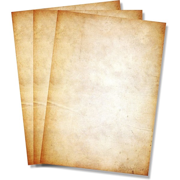 Pergament designpapir Gammelt utseende papir - A4-størrelse-100 ark