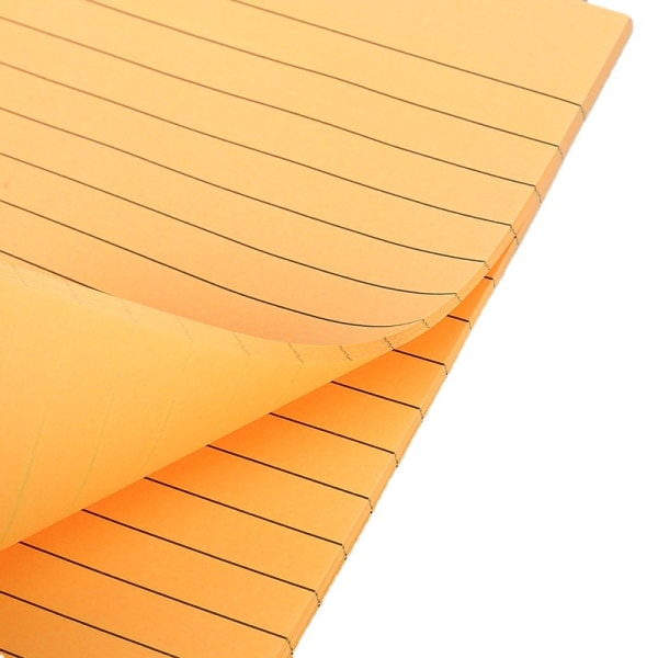 6-pack Sticky Notes Post it farverige forede postmemoer Aftagelig selvklæbende notesblok til kontor, hjem, skole
