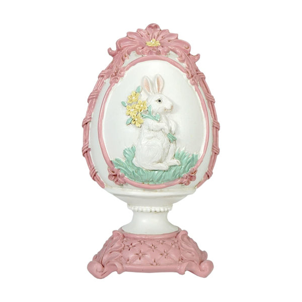 Pizza Ornament Æg Kanin Ornamenter Kreative Tegneserie Malede Æg Hjem Soveværelse Vindue Dekorationer 1stk Sæt Statue (A, One Size)