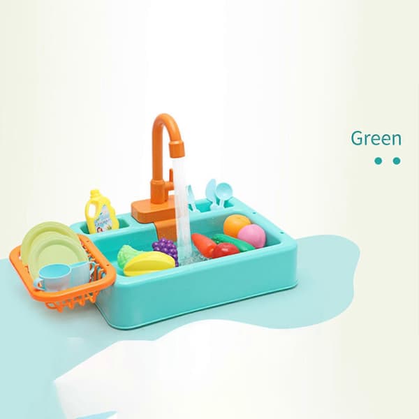 Analog Elektrisk Diskho Barn Rollspel Kök Set Leksaker Barnleksak Låtsaslek tillbehör green