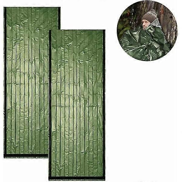 Nødsøvnpose med Paracord, Ultralet Vandafvisende Termisk Overlevelses Nødblanket til Camping