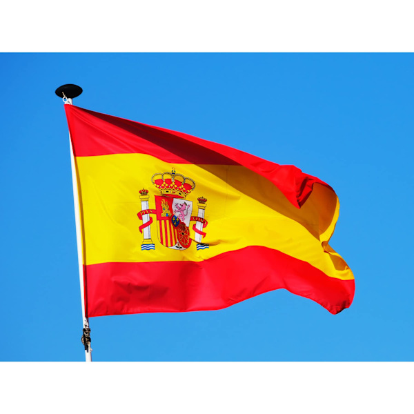 2 st Spanien flagga 3x5 fot 2022 VM-dekorationer Spain