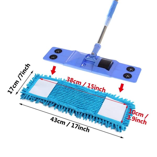 3-pakning mikrofibermoppputer, 40x12cm