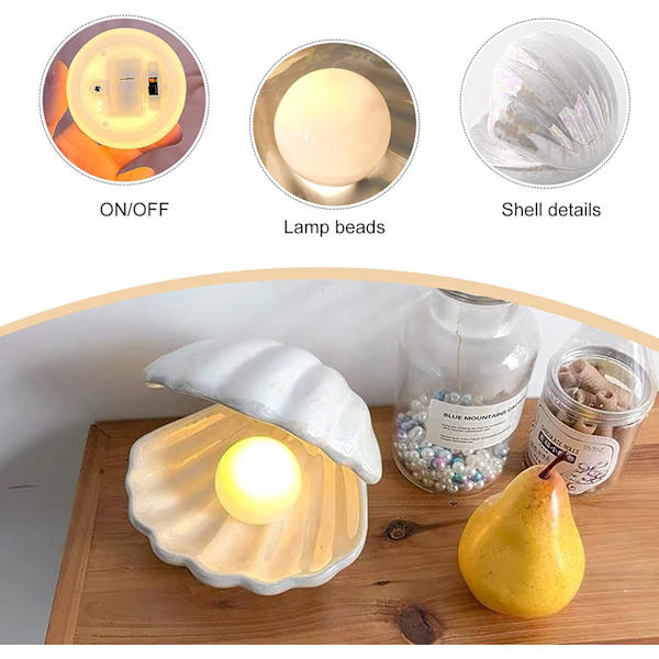Shell Pearl Natlampe