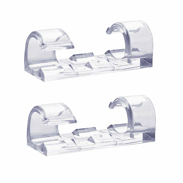 Kabelhållare Smart - Transparent och Självhäftande 40 Pack