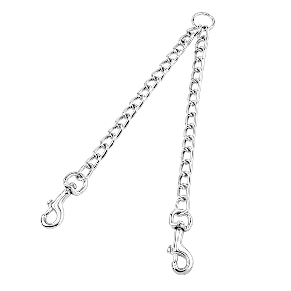 Hunde Line 2 Vejs Kæde Sikkerhedstov til Gåture (XS-2.5mm*40cm)
