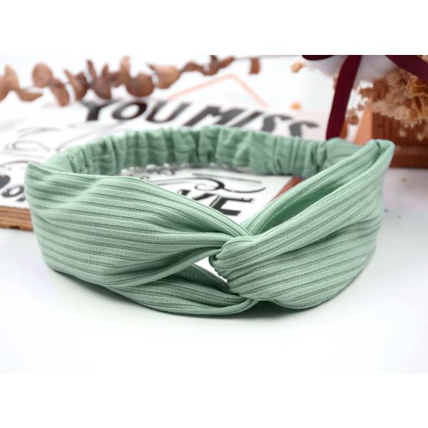 Jentehodebånd, Vridde Hodebånd Elastisk Turban Hodebånd Stretch Strikket Bomull Hodebånd for Kvinner Jenter 09