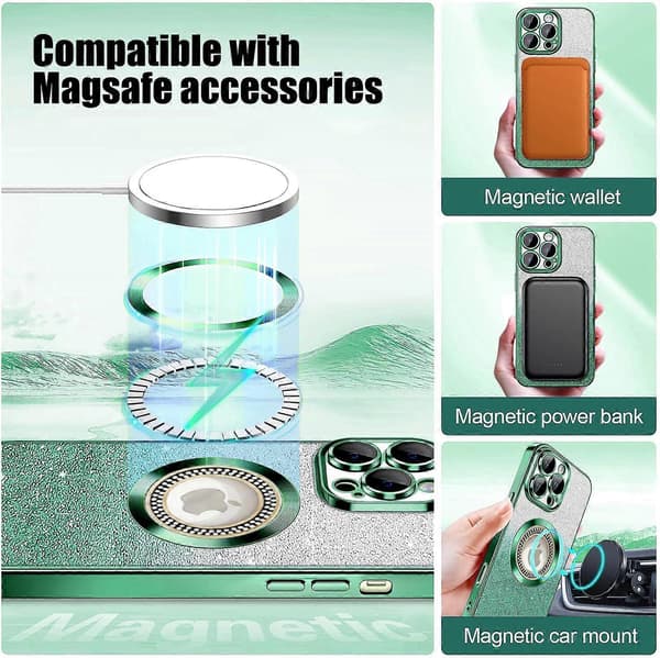Magnetiskt skyddsfodral för iPhone 16 Pro Max med kameralinsskydd