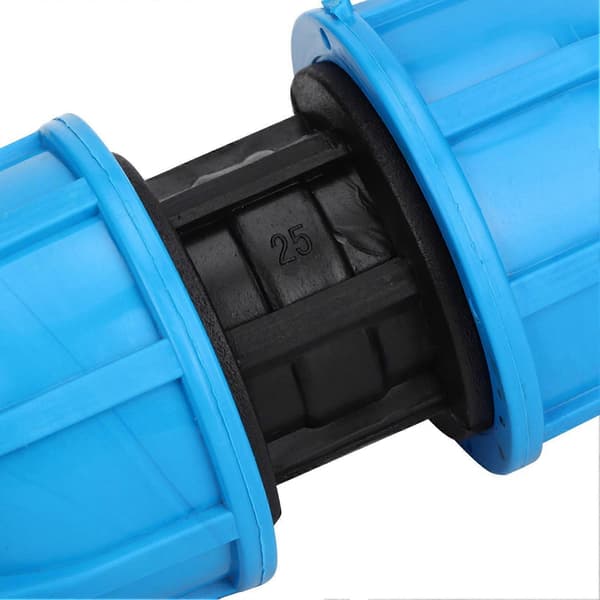 PE Plast Rak Vattenrörskoppling 25mm till 25mm 4-pack