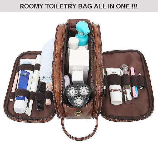 Toalettmappe for menn, reiseoppbevaring, kosmetikkveske