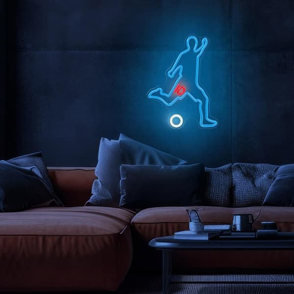 Forever Light Neon LED PLEXI JALKAPALLOILIJA FPNE31 - Monivärinen