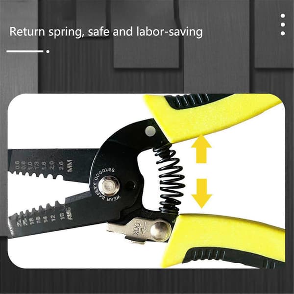 7in Wire Cutter / Wire Stripper Kraftig Wire Cutter Stripper Til Jern Wire Kobber Wire Aluminium Wire Og Mere