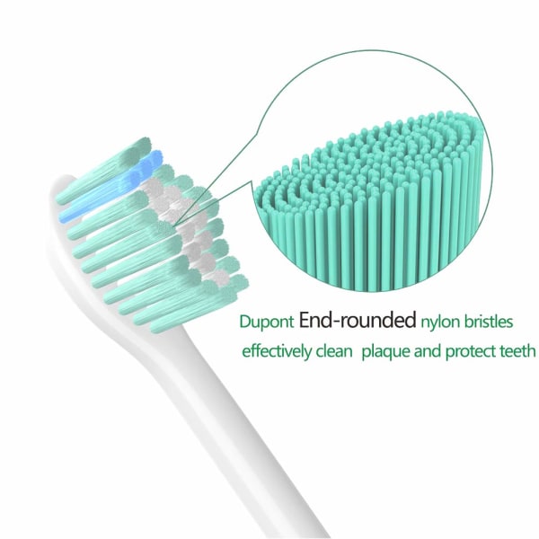 Replacement Brush Heads, 4 Pack Toothbrush Head Compatible with Philips, Essence, Elite, Xtreme, Advance and CleanCare Electric Toothbrush