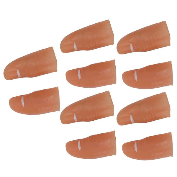 LED Fingerlys Sæt med 5 Batteridrevne Tommelfingerlys til Voksne Halloween Kostume