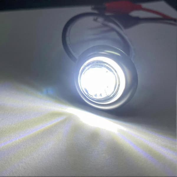 10-pack Vattentäta 12V DC LED Båtlampor, Blå Runda Interiör Navigationslampor för Marint Bruk