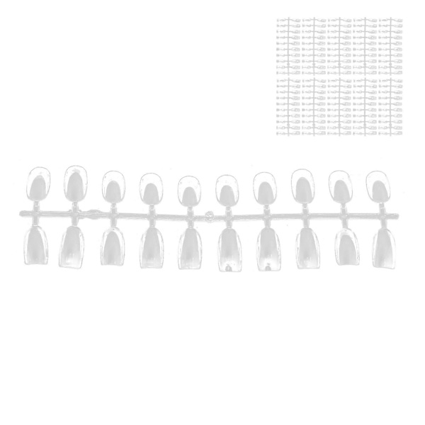 200 st Transparenta Lösnageltippar Nagelkonst Display Material