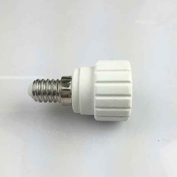 4-pakning keramisk sokkeladapter E14 til GU10-sokkel for LED-pærer, halogenlamper, CFL