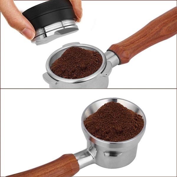 54mm pohjaton portafilter Breville 8 -sarjalle suodattimella