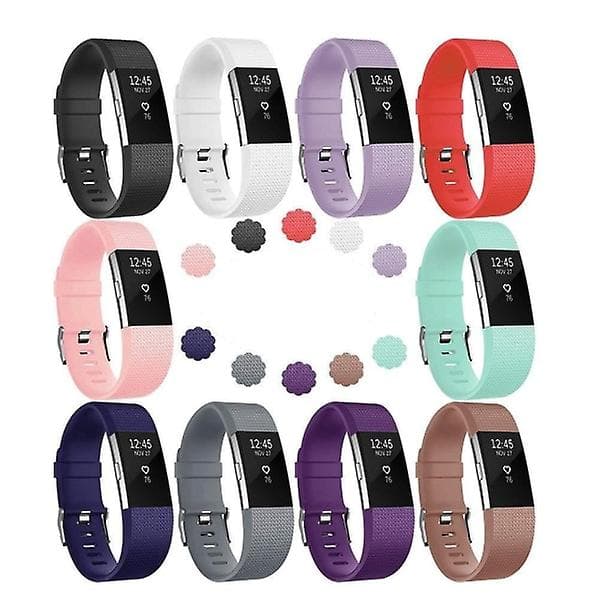 Fitbit Charge 2 Armband 10-pack Flera Färger (S)