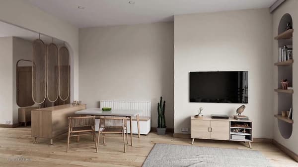 Roma Linjär Textur Tungvikt Vinyltapet Cream