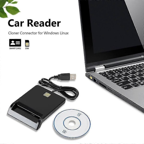 Smart Card Reader Dod Militär Usb Common Access Cac/sim/id/ic Bank/chipkort