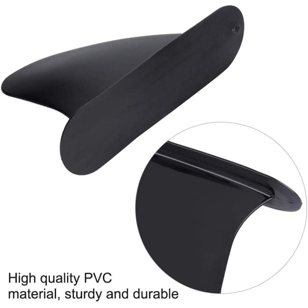 Surfboard Fin Surfing Finner Holdbar PVC Skeg Sort 1stk