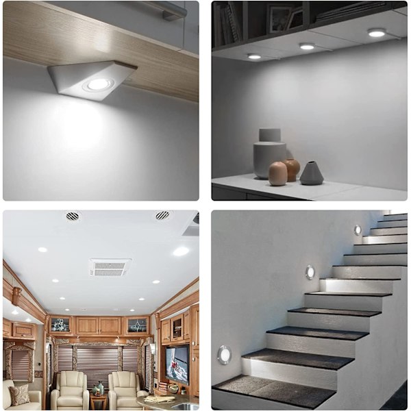 G4 LED 3W, AC12-24V, 300LM Kallt vitt 6000K, 24x5730 SMD 6-pack