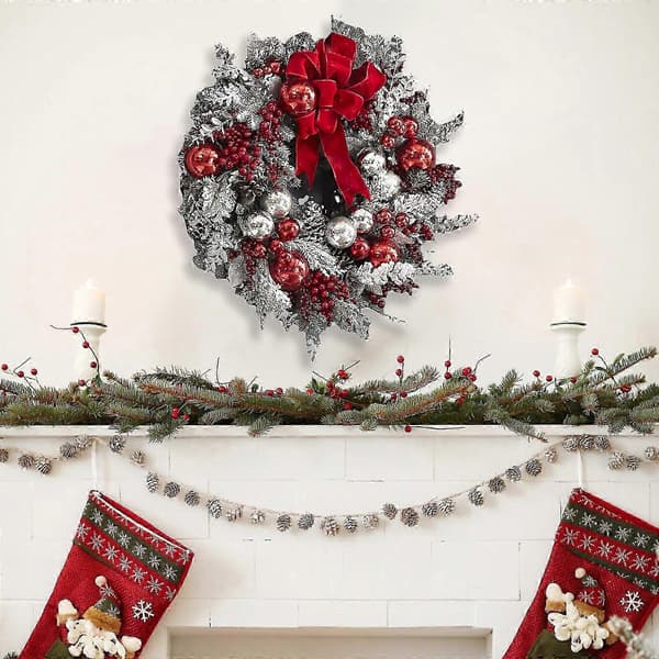 Juleflokkrans Juledekorationer Juleblomsterpynt