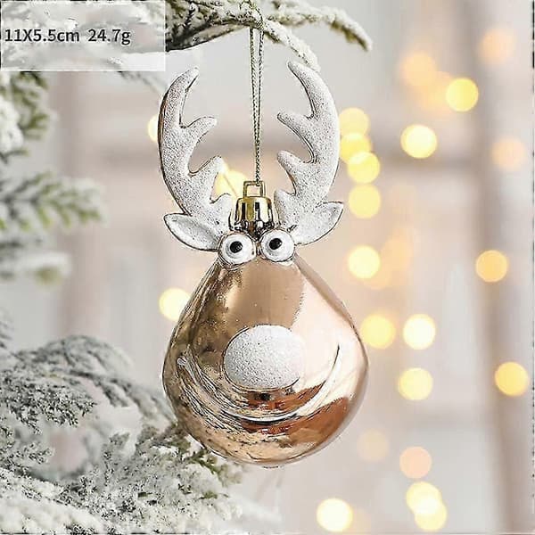 2 stk. Elg Juletrepynt Julegaver
