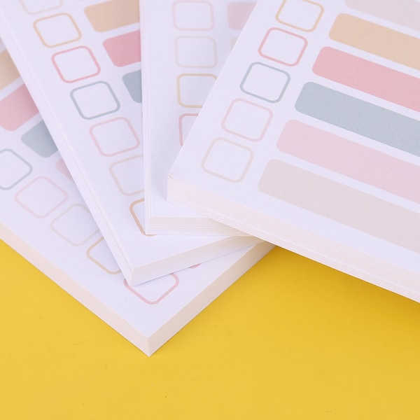 4-pack att göra-lista, daglig att göra-lista anteckningsblock planerare, att göra-lista planerare anteckningar lista färger memo planering block anteckningsblock inköpslista checklista