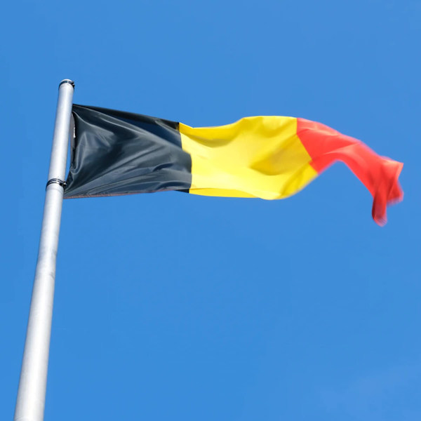 2 st Belgien flagga 3x5 fot 2022 VM-dekorationer Belgium