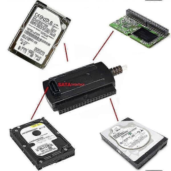 USB - IDE 2.0 -sovitinkaapeli 2.5 3.5 SATA J9K -asemalle