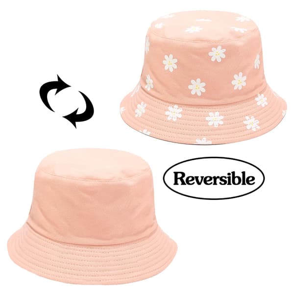 Hink med blommigt mönster, dubbelsidig (rosa)