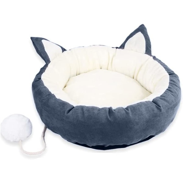 Kattbädd Katt Lugnande Sängar Katt Sovbädd Grå