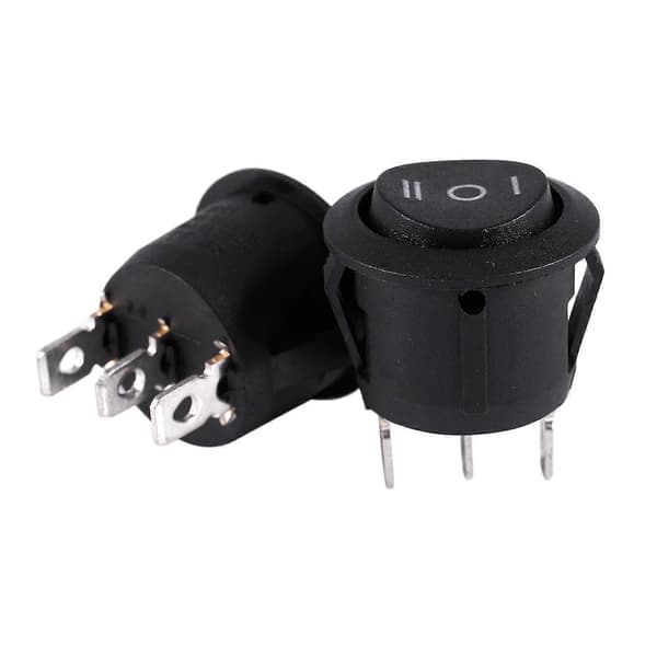 2 X Ac 6a/250v 10a/125v 3 Ben 3 Position Rund Båd Rocker Switch