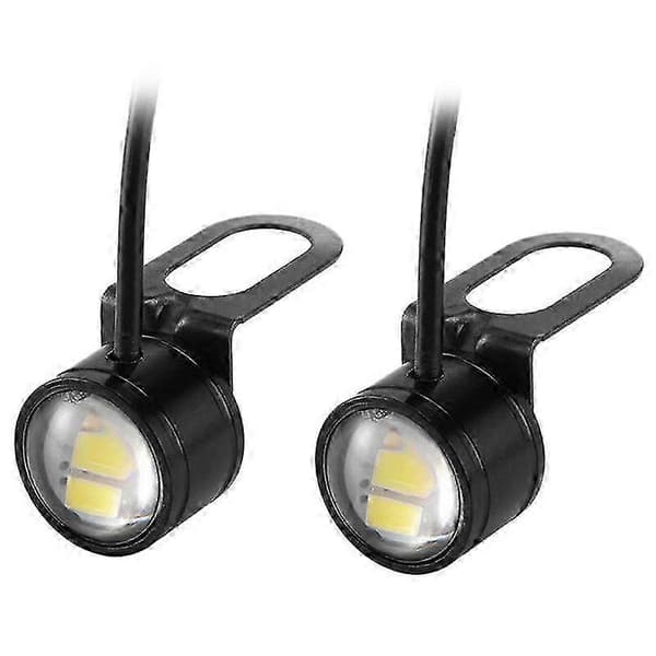 2 stk. LED Motorsykkel Frontlys Spotlight Kjørelys Dagkjørelys Lampe