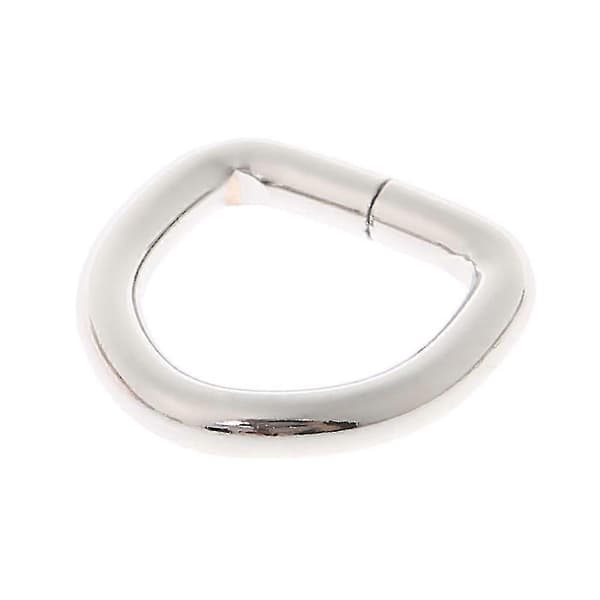 2cm Metall Handväska Läder Väska Plånbok Rem Bälte Web D Ring Spänne Lås 10st
