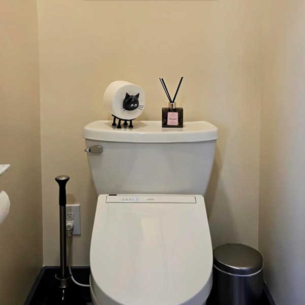 Toiletpapirholder til kat, opbevaringsstativ til papirruller cat