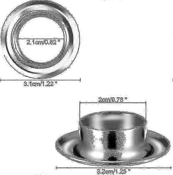 50 Öljetter Öljetter Set 20mm Öljettsats - JA