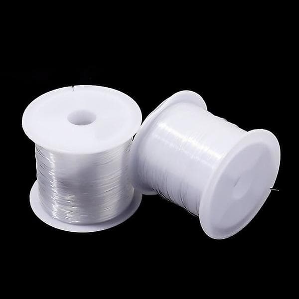 Stor rulle transparent elastisk tråd för smyckestillverkning 100 transparent 1mm