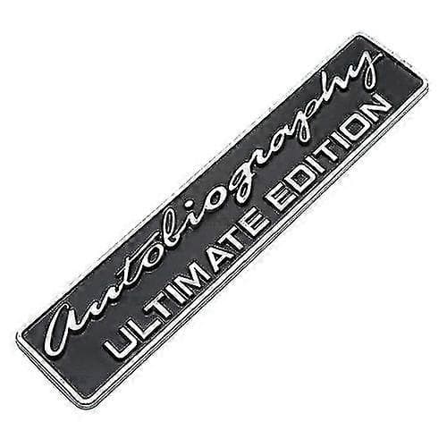 Sort/krom Range Rover Autobiography Ultimate Edition Bakluke Badge Emblem