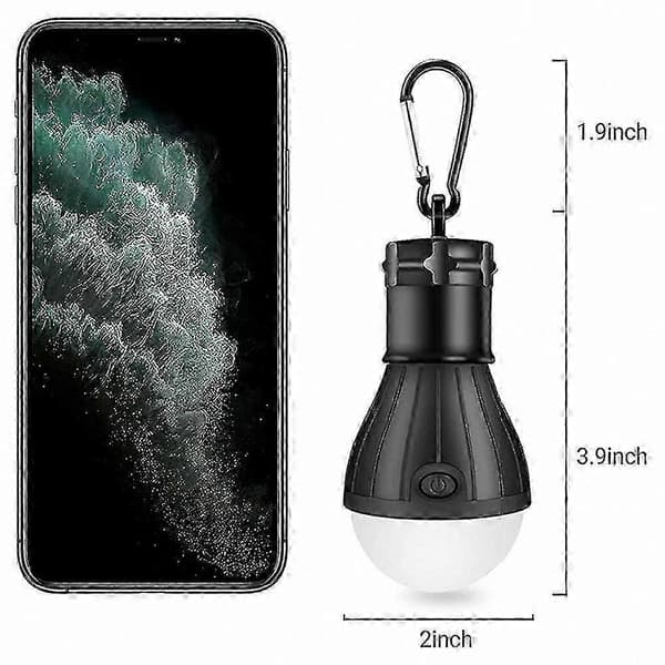 Portable LED Teltlys, 4-pakning Campingtilbehør med Klipskrok for Utendørseventyr