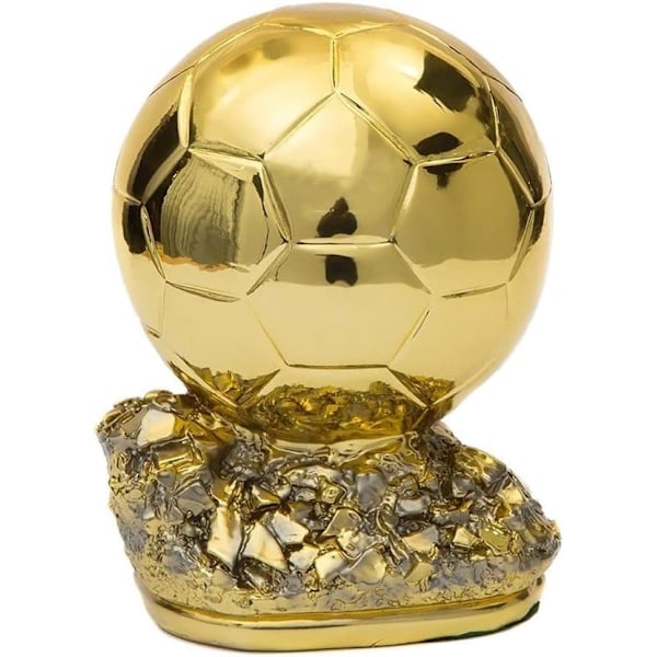 Mini Ballon D'Or Replica Trophy 6 tommers Frankrike Fotball Beste Spiller Resin Gull Ball Cup Fotball Fans Suvenirer Gaver